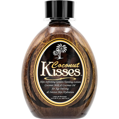 Ed Hardy Coconut Kisses Golden Tanning Lotion front bottle view