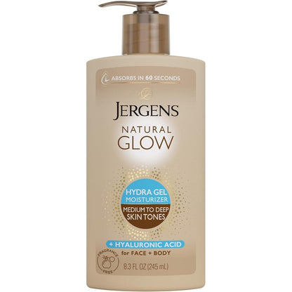 Jergens Natural Glow Hydra Gel Moisturizer front view