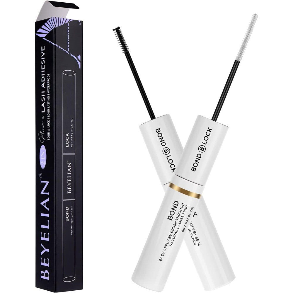 BEYELIAN Lash Bond and Seal dual ended tube front view for individual cluster extensions.