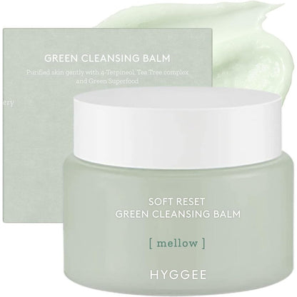 Hyggee Soft Reset Green Cleansing Balm jar front view
