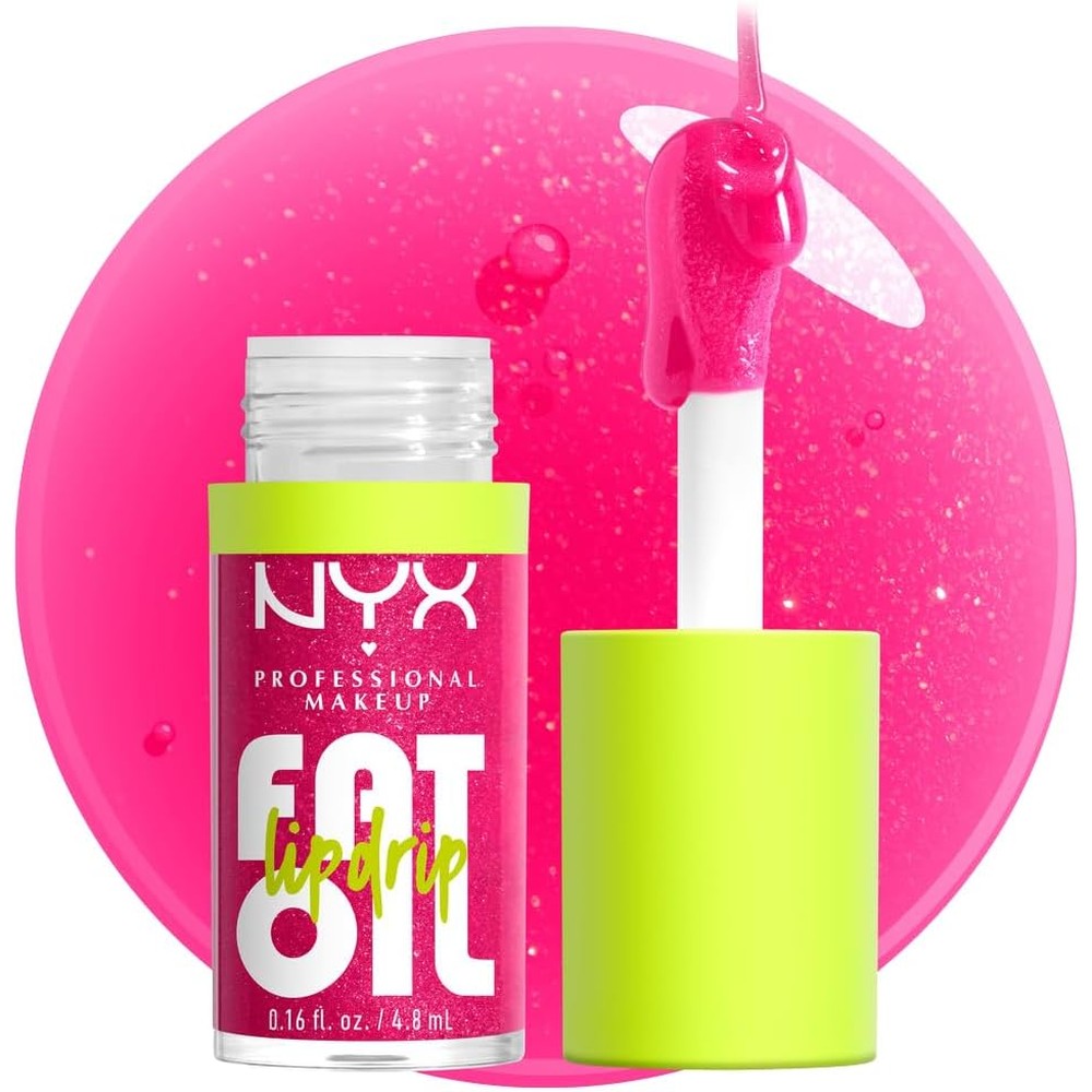 NYX Professional Makeup fat oil lip drip supermodel shimmering magenta gloss tube