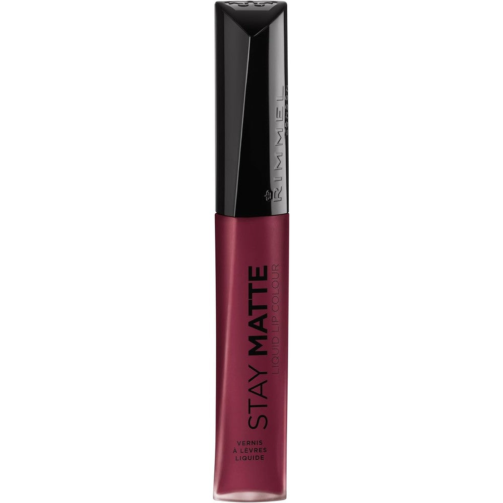 Rimmel London stay matte liquid lipstick 810 plum this show on lips