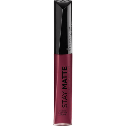 Rimmel London stay matte liquid lipstick 810 plum this show on lips