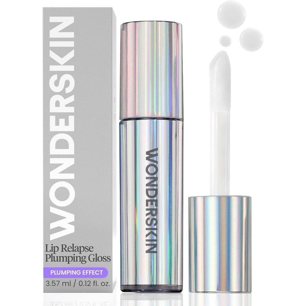Wonderskin Lip Relapse Plumping Gloss for fuller looking high shine lips