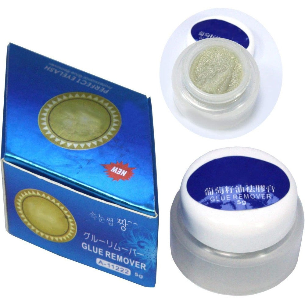Baisidai professional grape seed oil eyelash glue remover front jar view