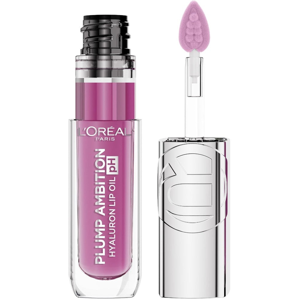 L'Oreal Paris plump ambition pH hyaluron lip oil 050 pH Lilac color changing tube
