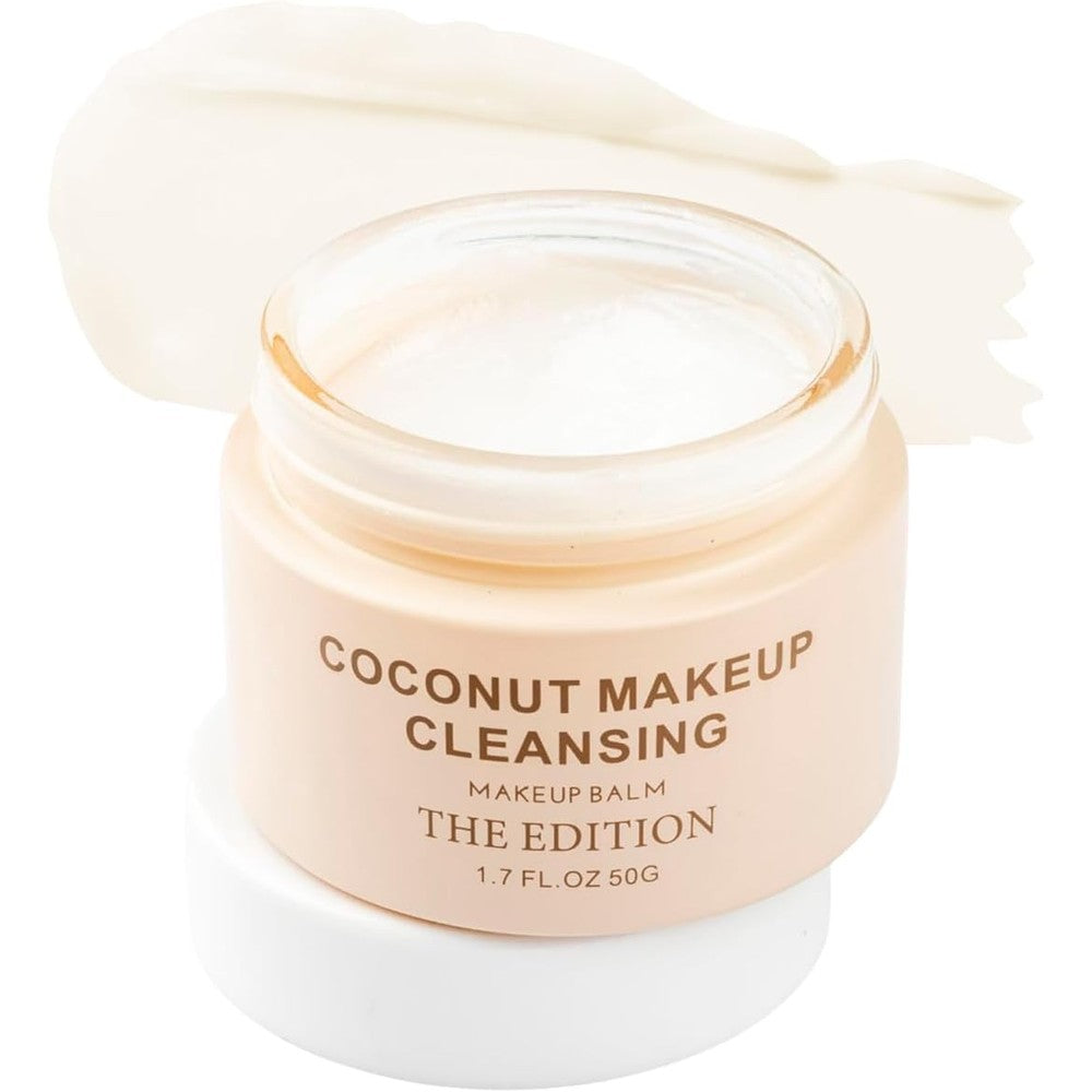 The Edition coconut cleansing balm front view jar packaging