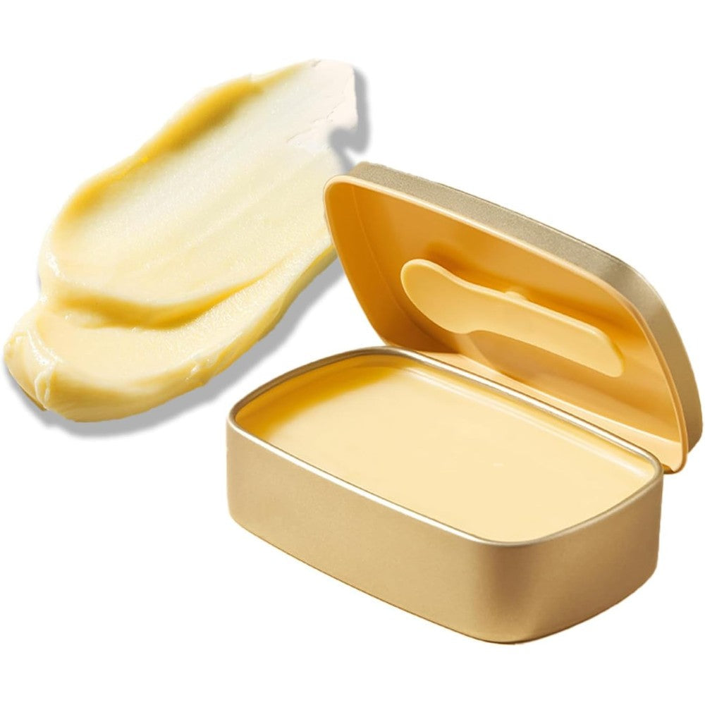 Grospe cleansing balm front view packaging with magnetic spatula.