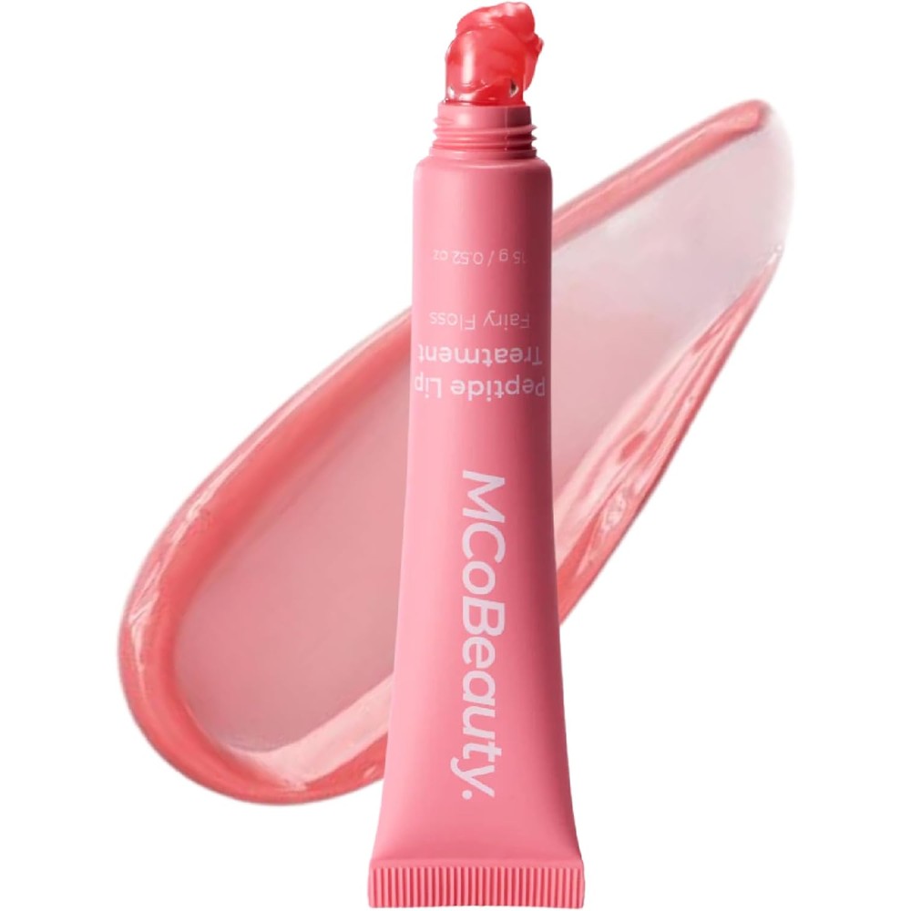MCoBeauty Peptide Lip Treatment Fairy Floss front tube view beauty product