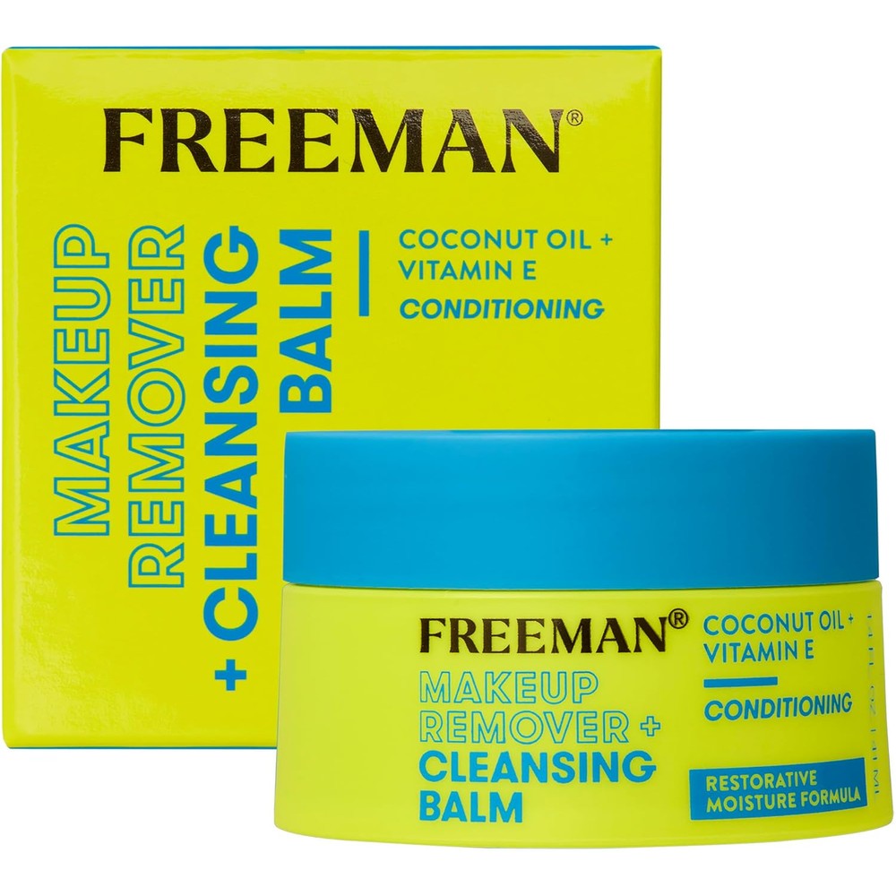 Freeman Beauty Restorative Makeup Remover And Cleansing Balm front view jar packaging