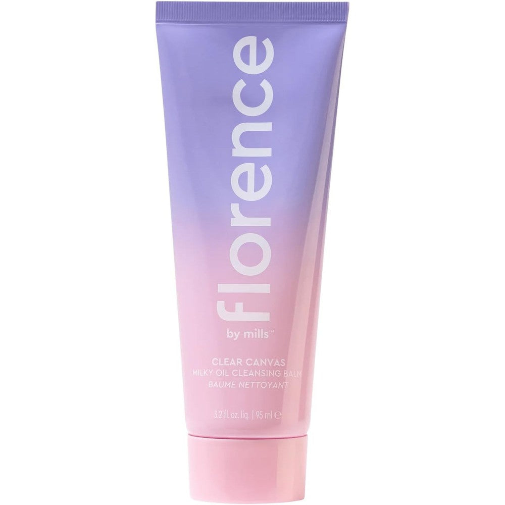 Florence by mills Clear Canvas Milky Oil Cleansing Balm front view product jar