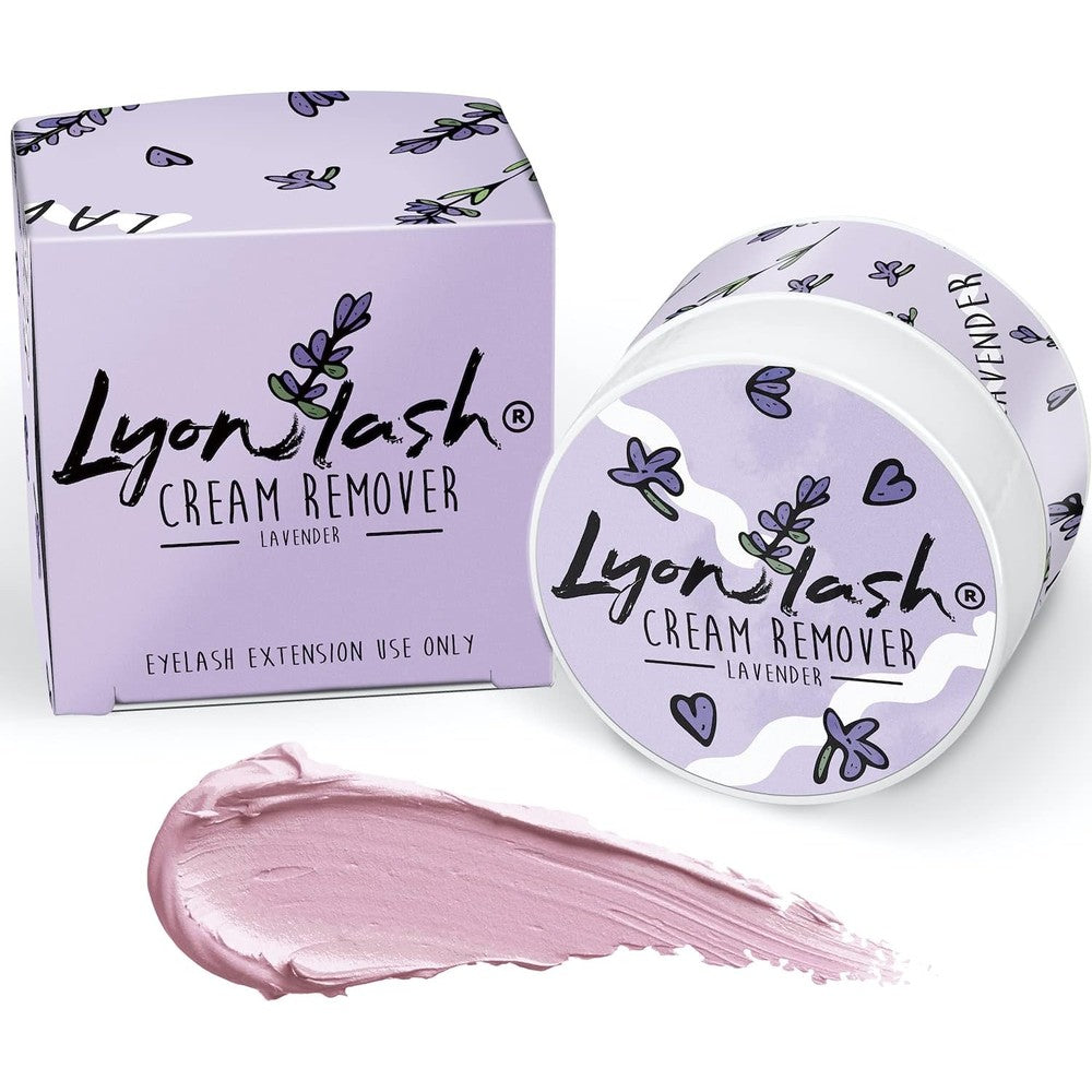 Aontoky Lyon Lash Pro Gentle Eyelash Extension Cream Remover front view jar container