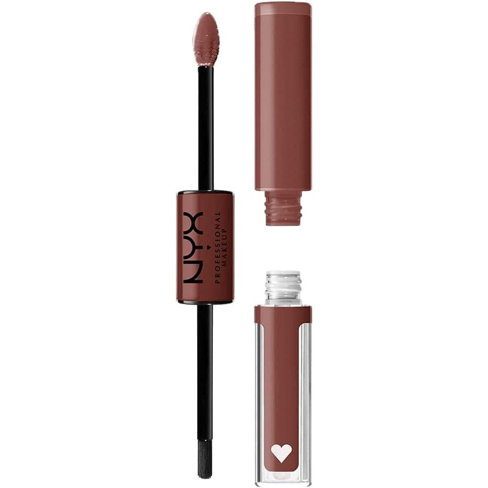 NYX professional makeup shine loud liquid lipstick in boundary pusher warm brown