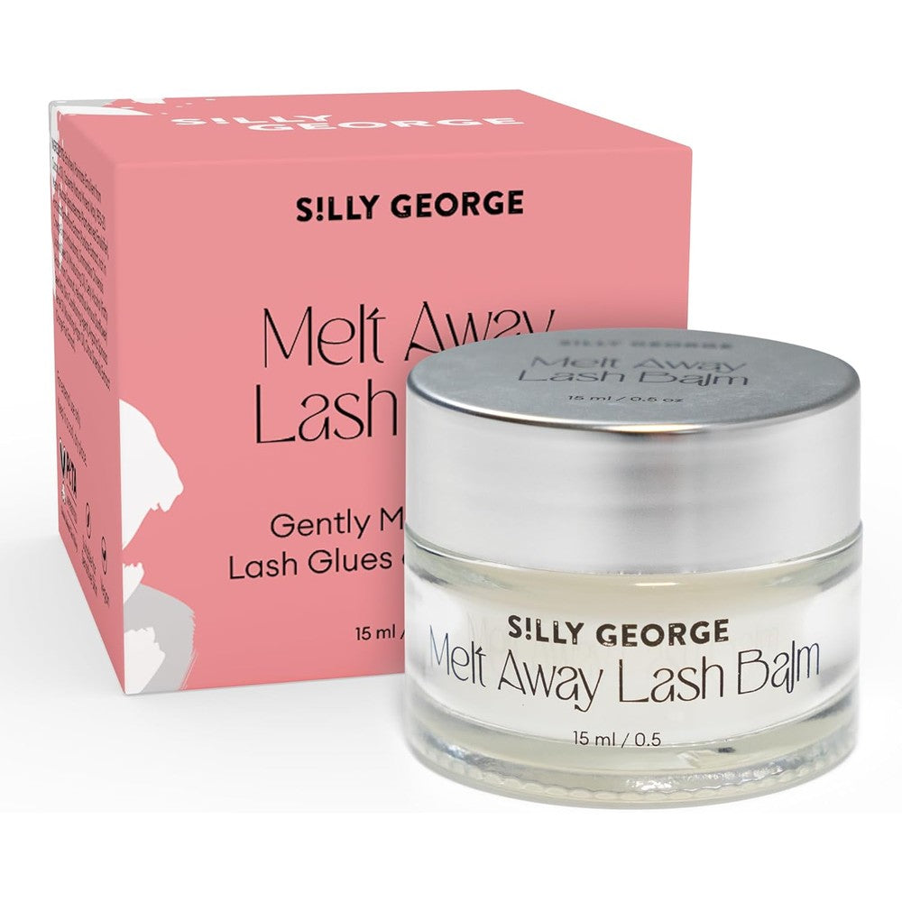 Silly George melt away makeup and lash extension remover front packaging view