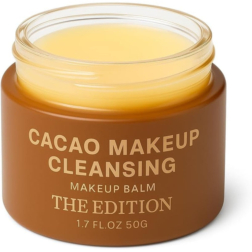The Edition Cacao Makeup Balm front view product jar