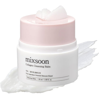 Mixsoon Collagen Cleansing Balm 50ml jar front view for makeup removal