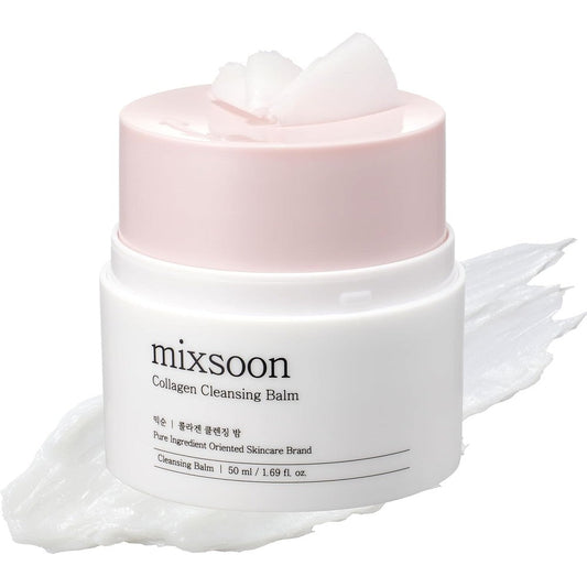 Mixsoon Collagen Cleansing Balm 50ml jar front view for makeup removal