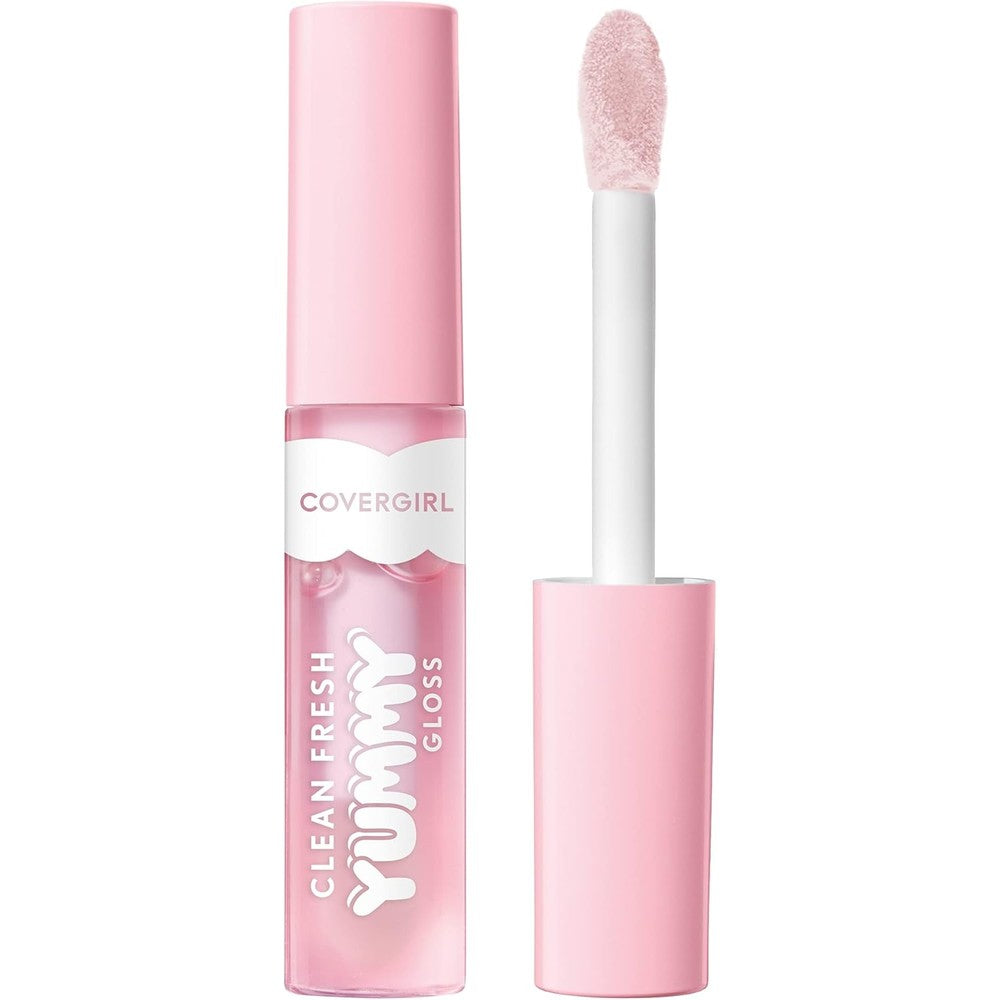 COVERGIRL clean fresh yummy lip gloss let's get fizzical clear transparent tube
