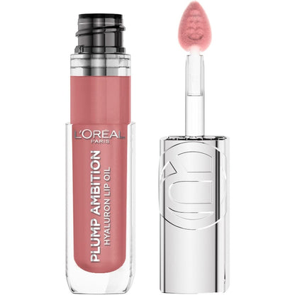 L'Oreal Paris Plump Ambition Hyaluron Lip Oil 601 Worth It front view showing packaging