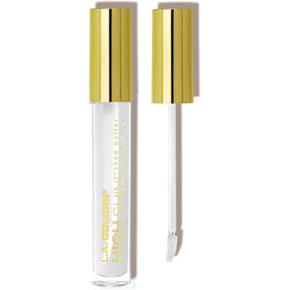 L.A. COLORS high shine clear lip gloss tube with moisturizing shea butter