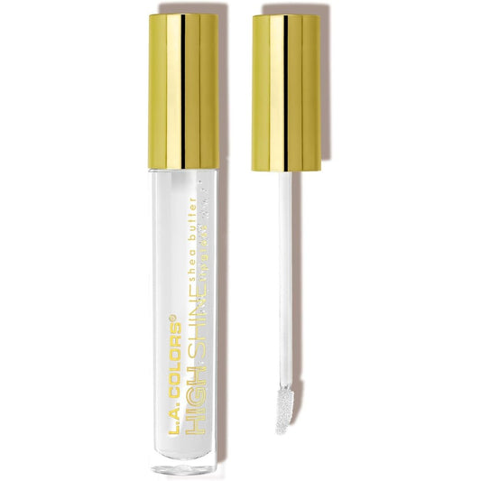 L.A. COLORS high shine clear lip gloss tube with moisturizing shea butter