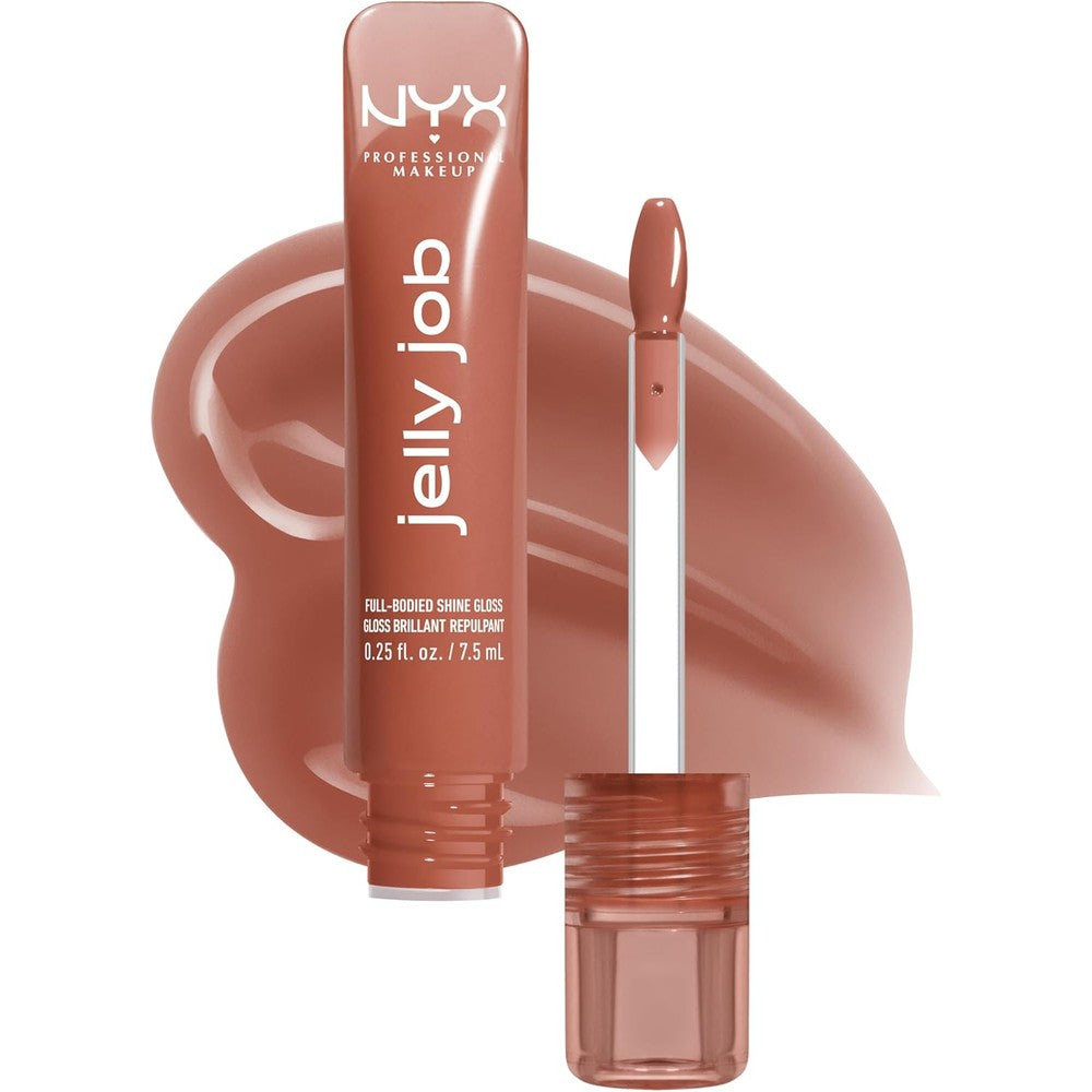 NYX Professional Makeup jelly job lip gloss in toast n' jelly pale nude