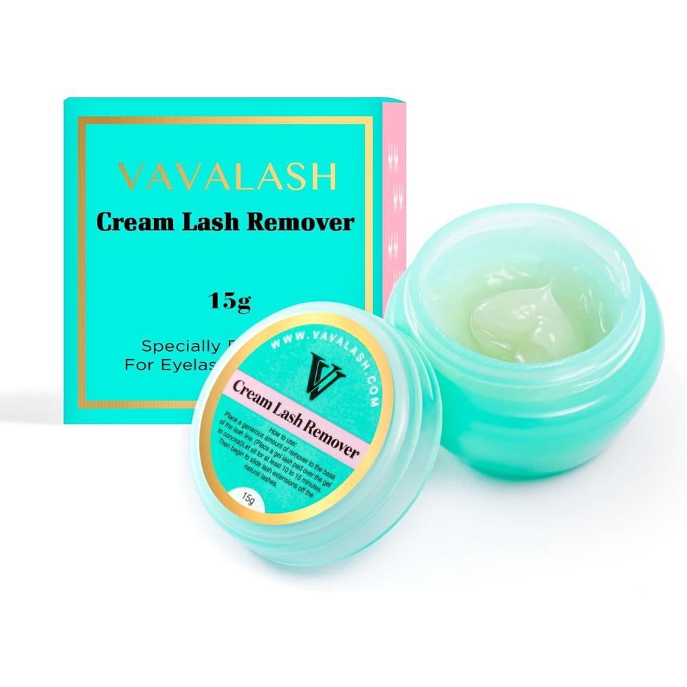 Vavalash lash extension cream remover front view packaging