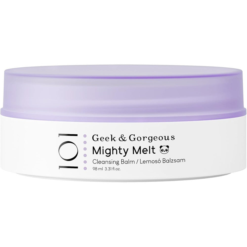Geek And Gorgeous Mighty Melt Cleansing Balm front view jar packaging