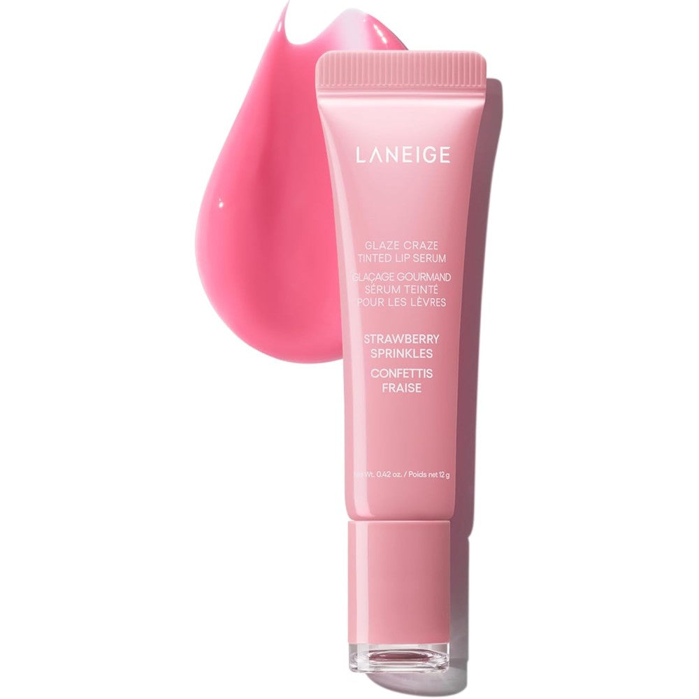 LANEIGE glaze craze tinted lip serum for high shine glossy lips and hydration