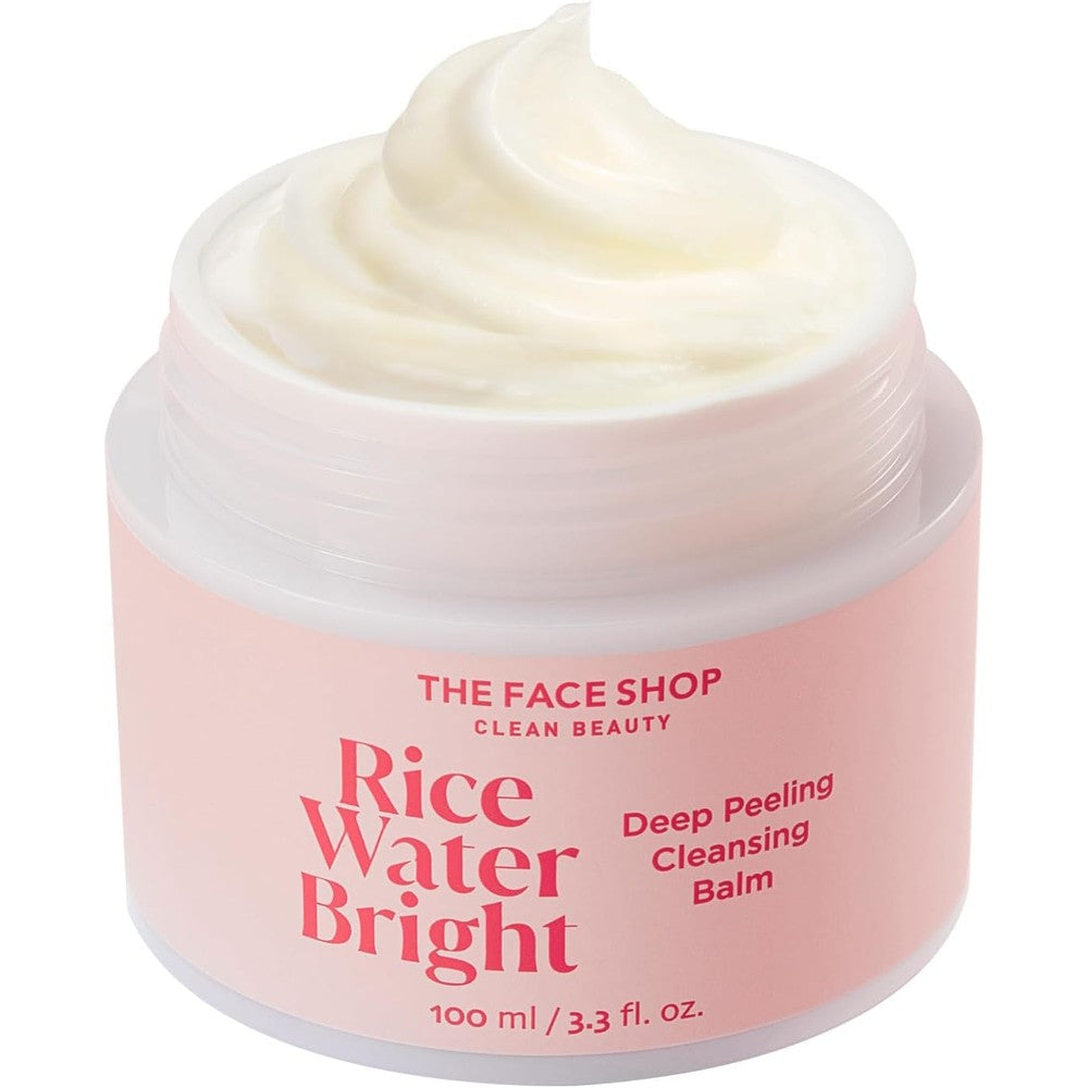 The Face Shop Rice Water Bright Cleansing Balm front view product packaging