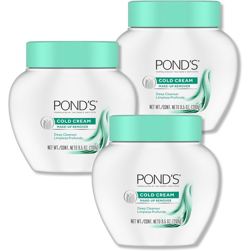 Pond's cold face cream front view jar packaging