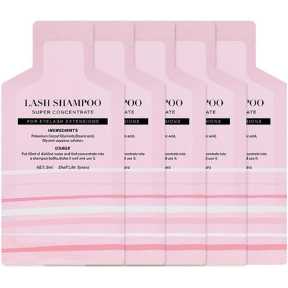 Eyeluvlashes eyelash shampoo foam cleanser concentrate sachet front view