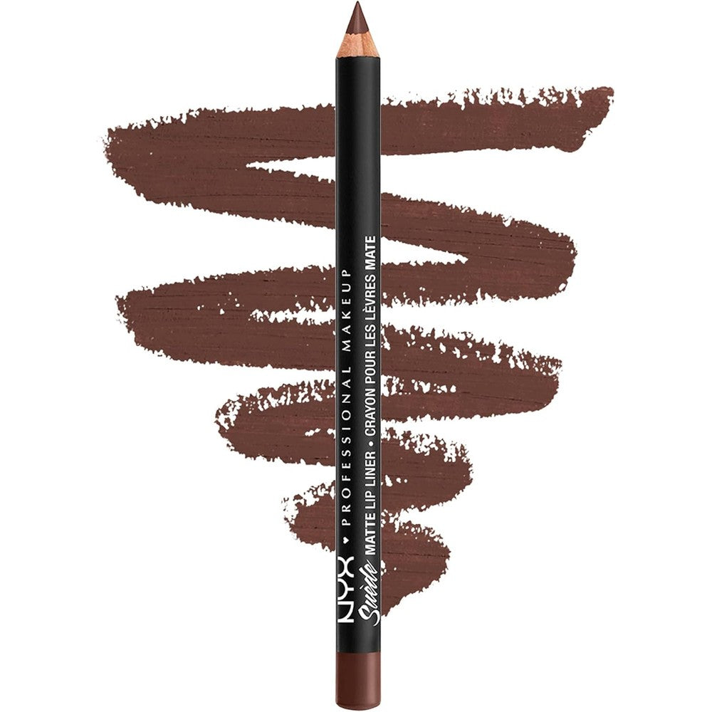 NYX professional makeup suede matte lip liner in club hopper for brown lip definition