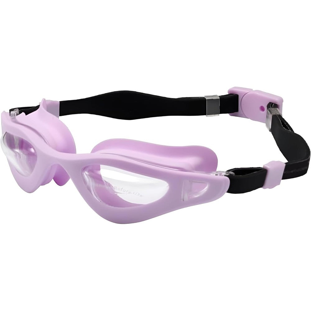 Lasting Lashes eyelash goggles shower shield front view with lavender frame