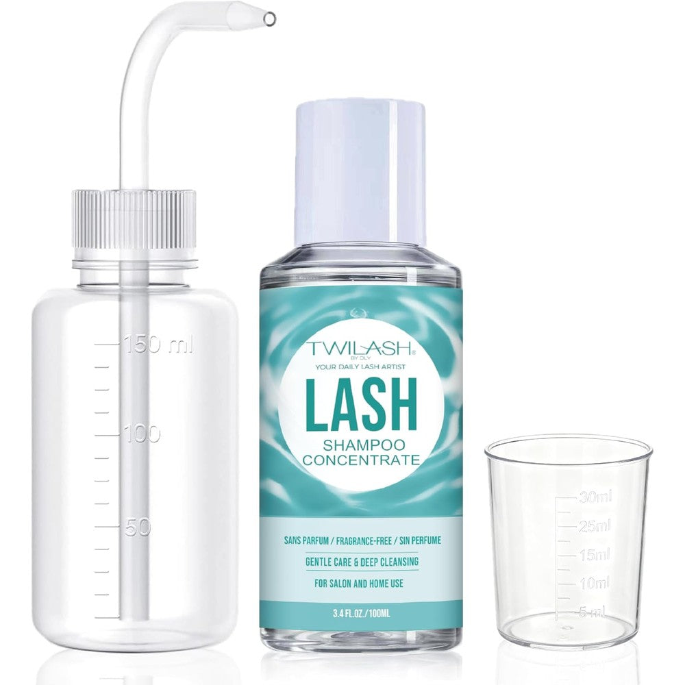 Twilash by Dly lash shampoo concentrate front view bottle