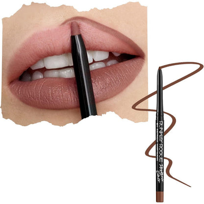 Runway Rogue designer liner lip pencil in trendsetter soft mocha for matte definition