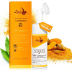 Live Healthy turmeric foaming face wash front view bottle and box packaging