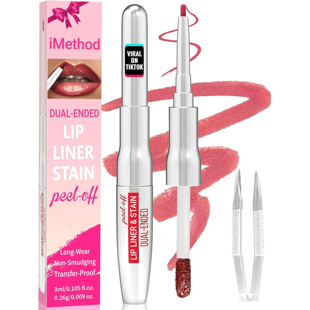 iMethod lip liner stain nude pink peel off lip tint for natural long lasting lip definition