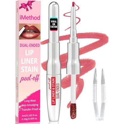 iMethod lip liner stain nude pink peel off lip tint for natural long lasting lip definition