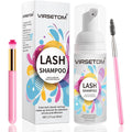 Vemofoper eyelash extension cleanser kit front view packaging and bottle