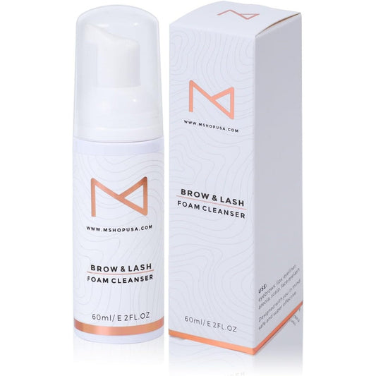 M Beauty Studio Permanent Makeup Brow and Lash Foam Cleanser front view packaging