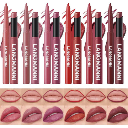 Jolilab 12 piece lip set featuring six matte lipsticks and matching lip liner pencils