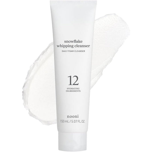 NOONI Snowflake Whipping Cleanser front view tube on a white background