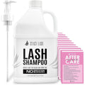 Stacy Lash Eyelash Extension Shampoo one gallon front view bottle packaging with pump dispenser