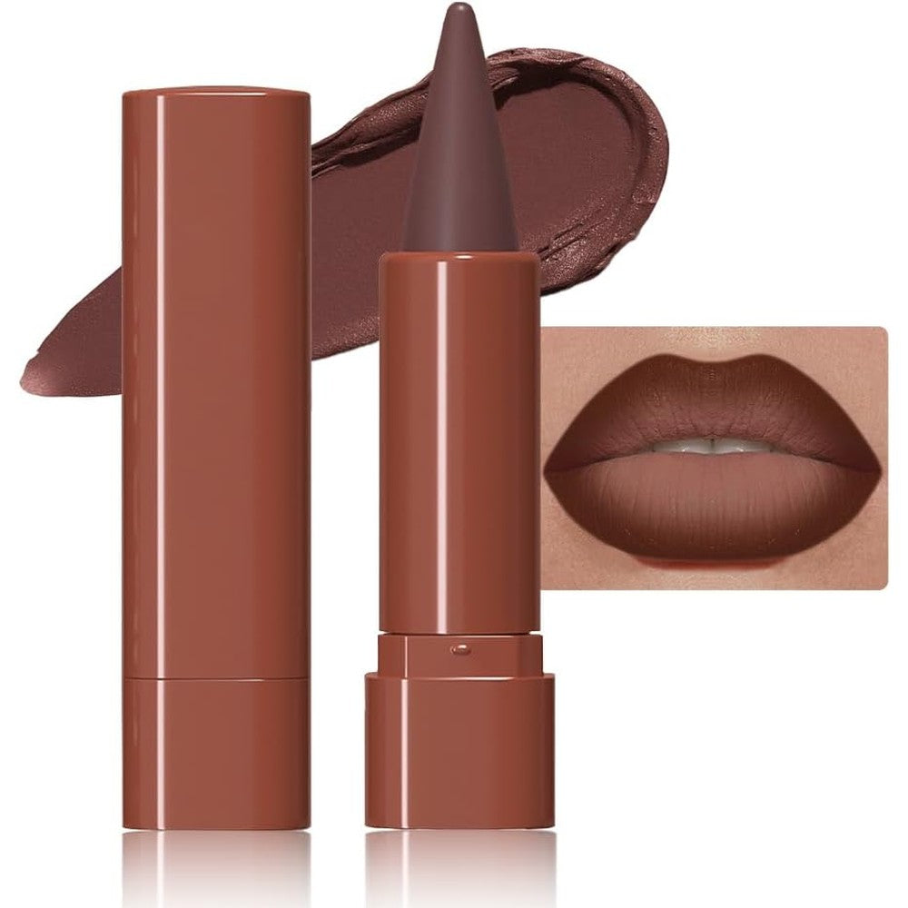 Juaazin maroon gradient matte lip liner pencil for waterproof and long wear lip definition