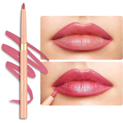 Oulac pink treat retractable lip liner pencil for waterproof matte definition