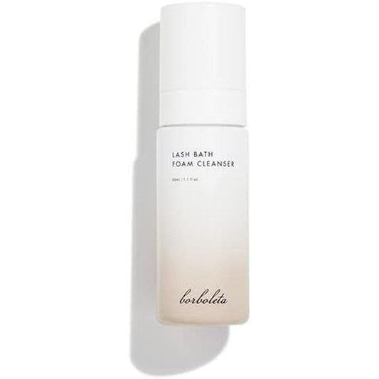 Borboleta Lash Bath Foam Cleanser bottle front view for eyelash extensions