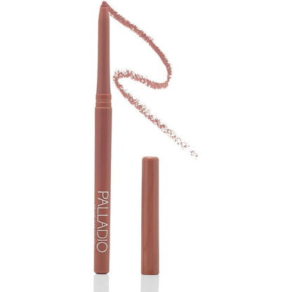 Palladio retractable waterproof lip liner in nearly nude shade for long lasting definition