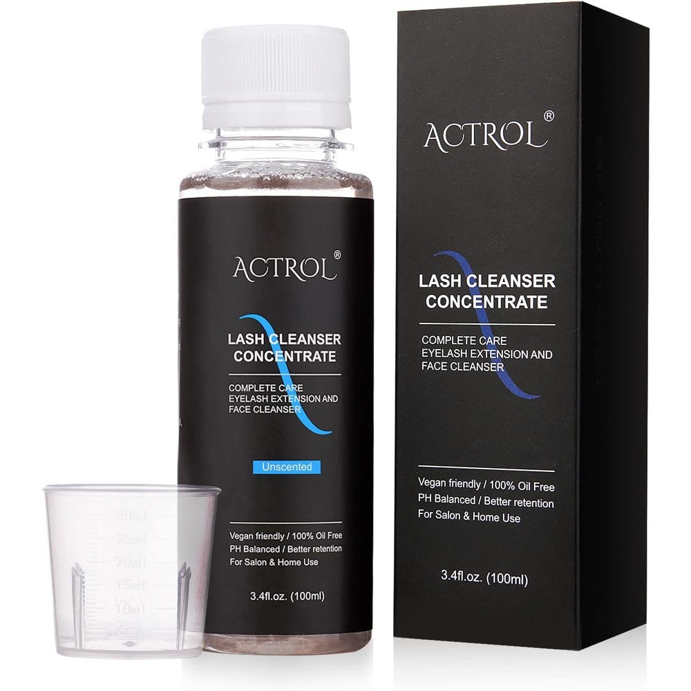ACTROL Eyelash Cleanser Concentrate 100ml front view bottle packaging