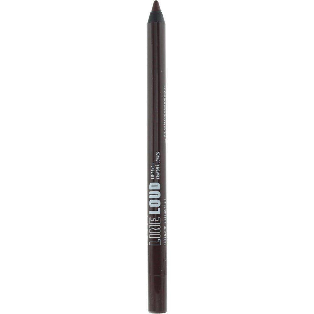 NYX Professional Makeup line loud lip liner in rebel kind chocolate brown for bold definition
